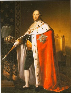 König Friedrich von Württemberg im Krönungsornat, Ölgemälde von 